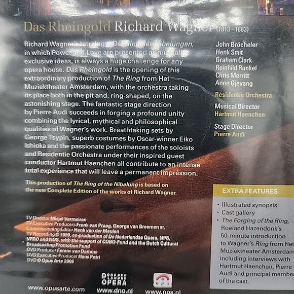 Wagner Das Rheingold Haenchen, Netherlands Opera 1999 2 DVD New - Picture 3 of 9